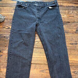 RARE Levis 540 Jeans Vintage 1989 Leather Brown Tab Black USA Made Men’s Size 40